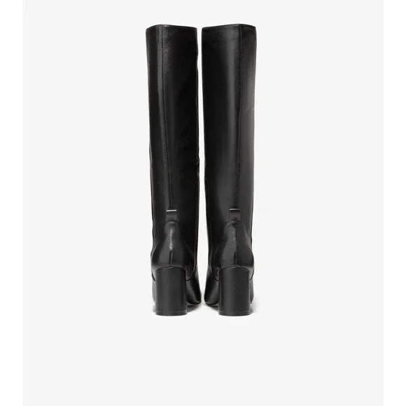 Cole Haan Chrystie Women's US 9.5 M Black Leather Knee High Riding Boots RHS7883 - Picture 10 of 12